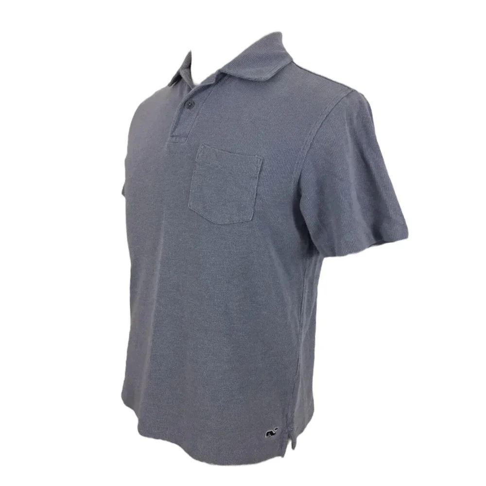 Vineyard Vines Mens Small Polo Shirt Embroidered Logo Chest Pocket Faded Look
